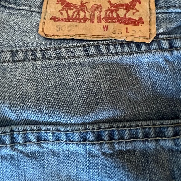 Mens Levi’s 505 33Wx34L in good pre-owned condition. - Picture 2 of 5